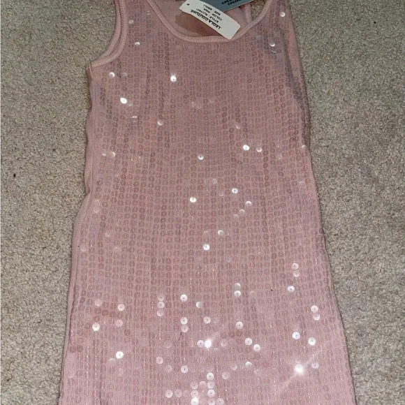 Pink Sequin Tank Top - Picture 2 of 4